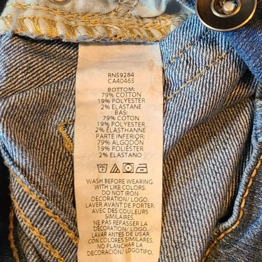 Childrens Place Girls Size 12 Slim Skinny Jeans Dark Wash Denim Stretch Pants